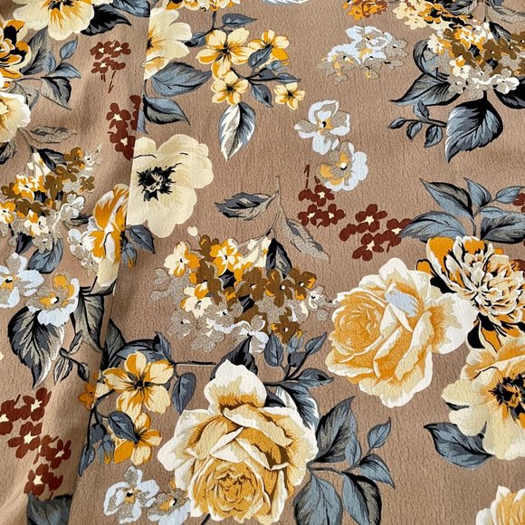 NEW WITH TAGS - Easel Mocha Floral Wrap Maxi Dress - L - Picture 5 of 6